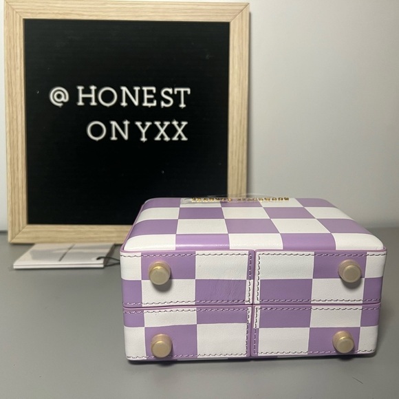 Brandon Blackwood mini purple check print Kendrick trunk - Picture 8 of 12
